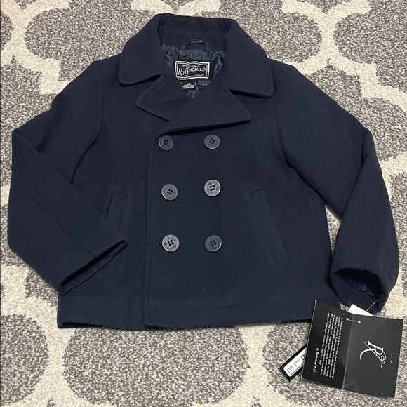 Rothschild Other - Rothschild classic kids’ pea coat, midnight (navy blue), size M (5/6) NWT!